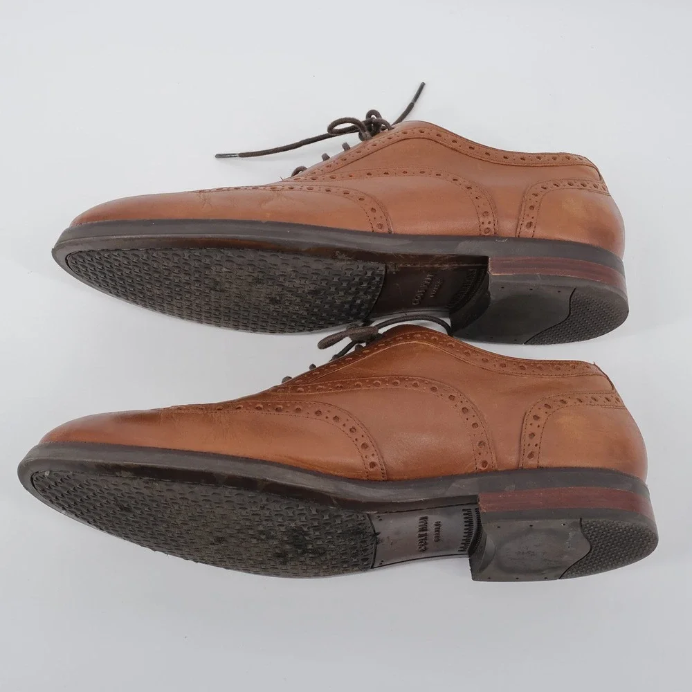 Cole Haan Grand 360 Wingtip Oxford Tan Mens Size‎ 9 M C29999 Dress Shoes